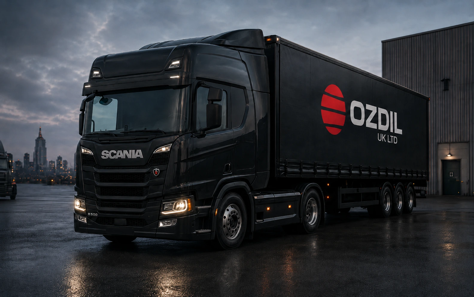 Ozdil branded distribution truck